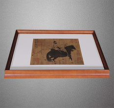 泽库书画装裱配框服务案例